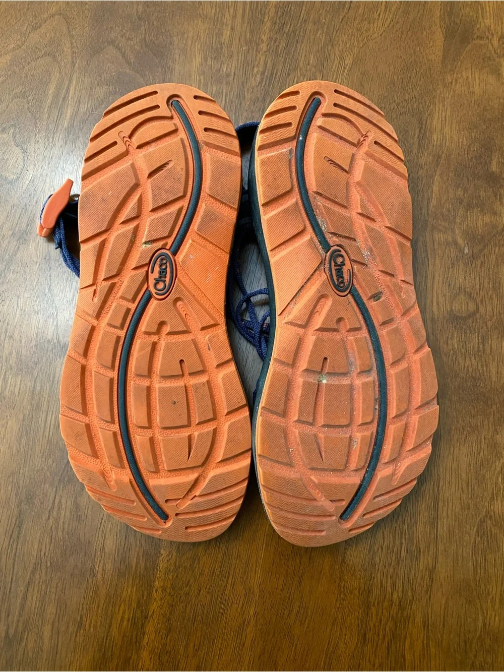 Women’s Chaco Sandals Blue Orange - 8